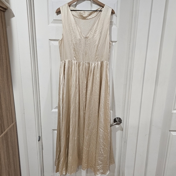 Reformation Blu Silk Dress - Picture 3 of 8